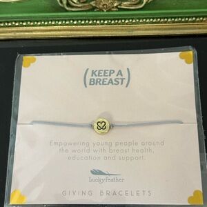 Lucky Feather Keep A Breast Bracelet